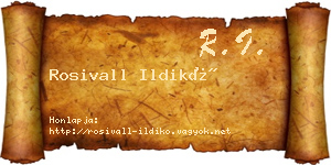 Rosivall Ildikó névjegykártya