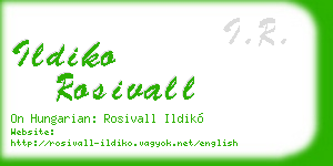 ildiko rosivall business card